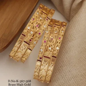 classic high gold designer bangles for weddings and functions