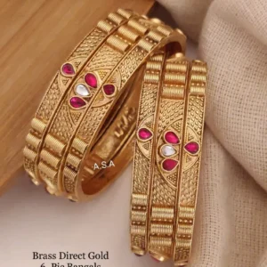 Brass high gold premium carved chudi for wedding functions