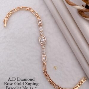 Ad diamond rose gold xuping bracelet luxury stone setting