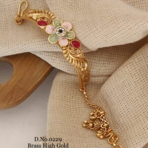 Enamel Flower Antique Bracelet