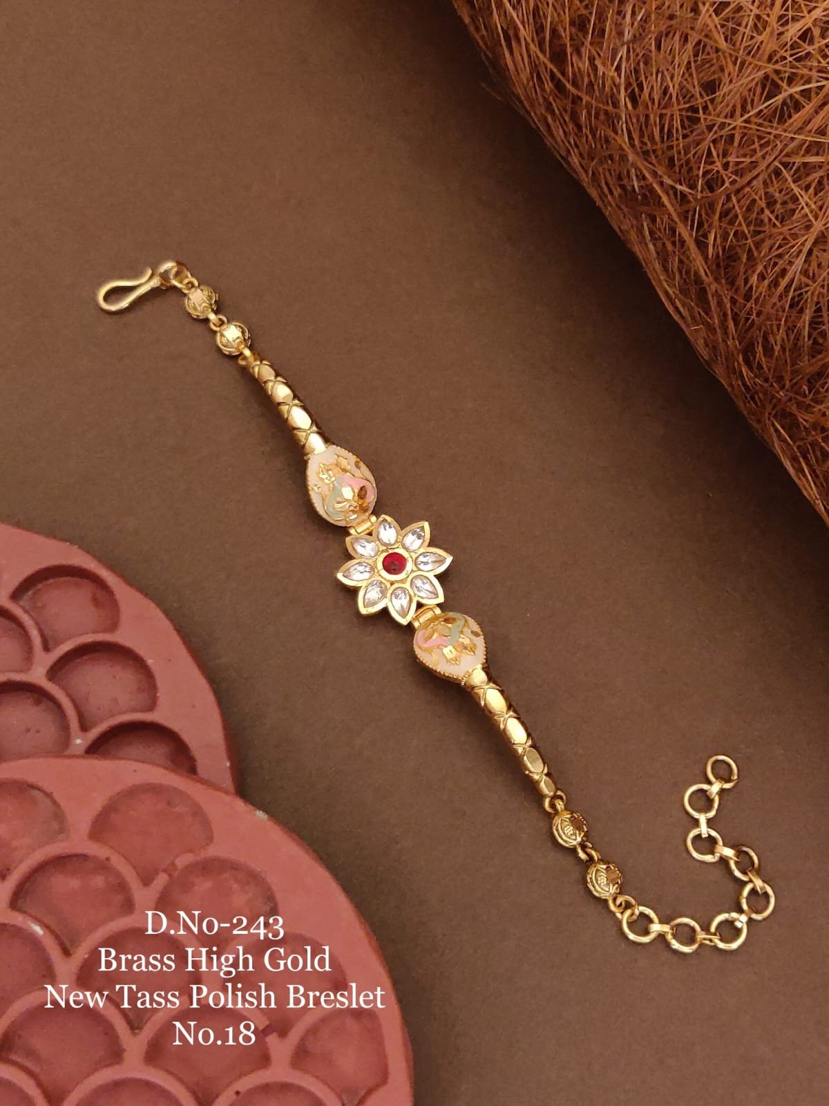 Pastel Enamel Floral Bracelet