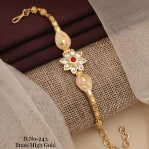 Pastel Blossom Kundan Bracelet